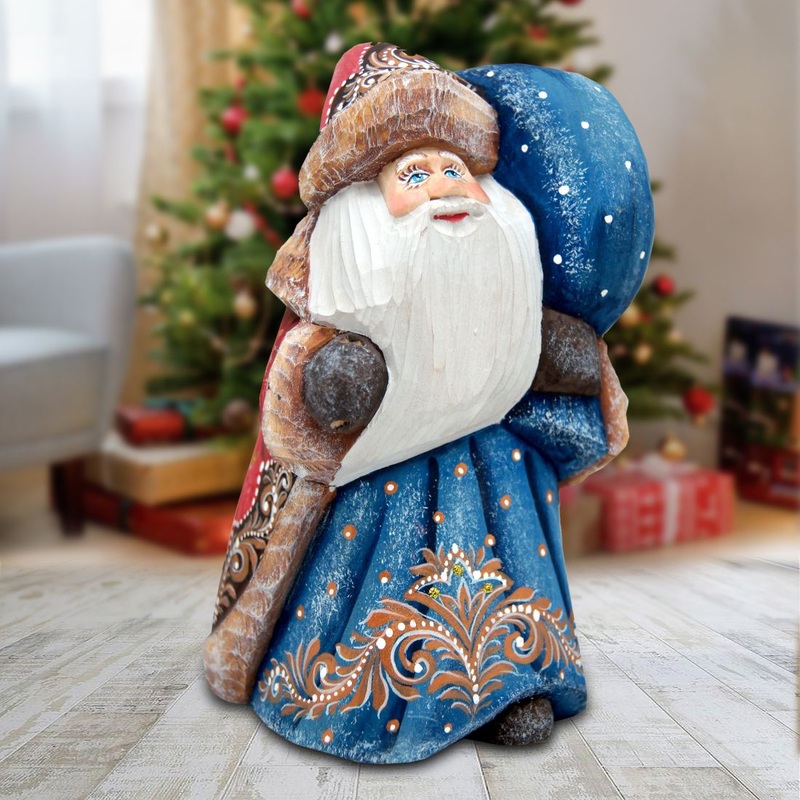 Up-Up and Away Santa Hand-Painted WOODCARVED Masterpiece by G. DeBrekht – Christmas Decor – 8215553 *** PRE-ORDER – Handmade Just for You! ***