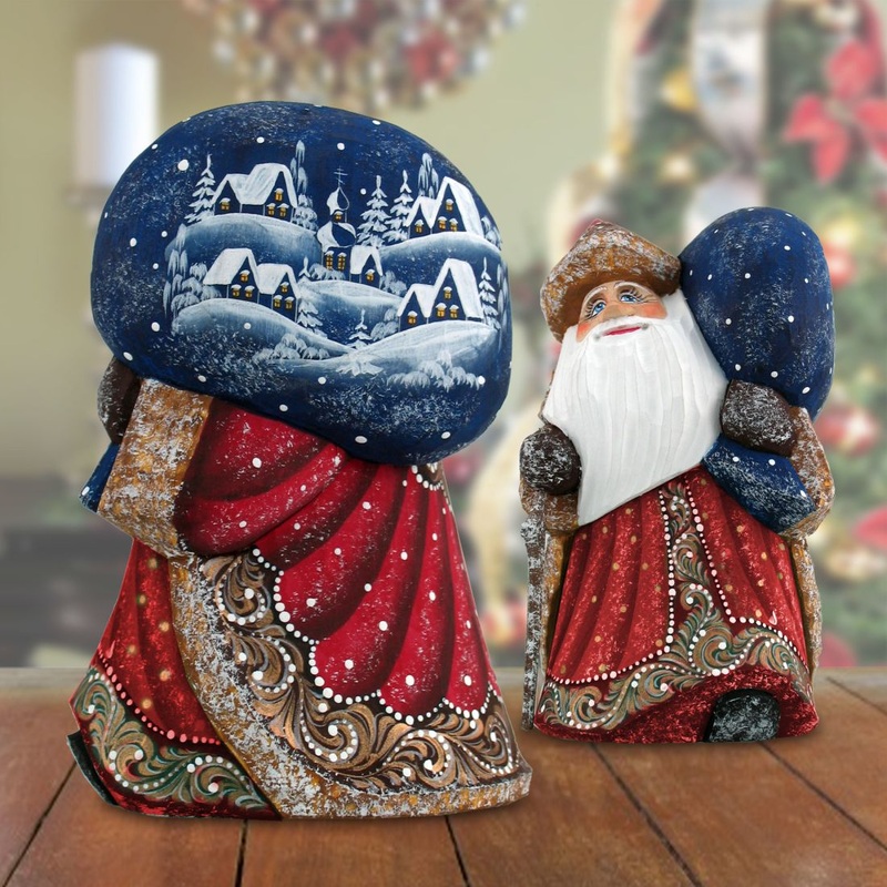 Yuletide Village Visitor Hand-Painted WOODCARVED Masterpiece by G. DeBrekht – Christmas Decor – 8215542 *** PRE-ORDER – Handmade Just for You! ***