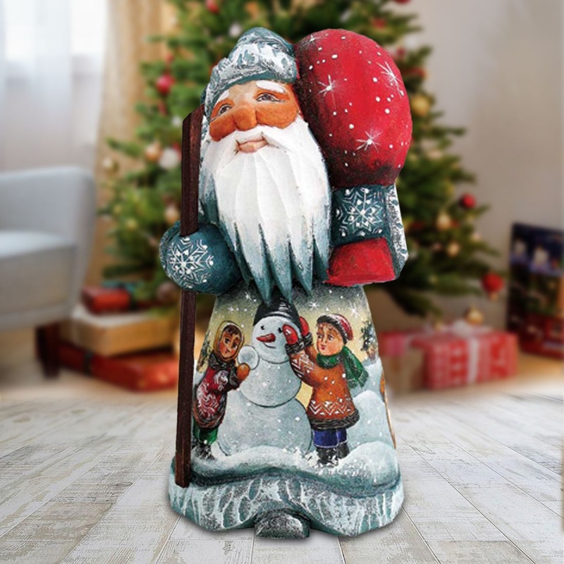 Building a winter Friend Hand-Painted WOODCARVED Masterpiece by G. DeBrekht – Christmas Decor – 8215092 *** PRE-ORDER – Handmade Just for You! ***