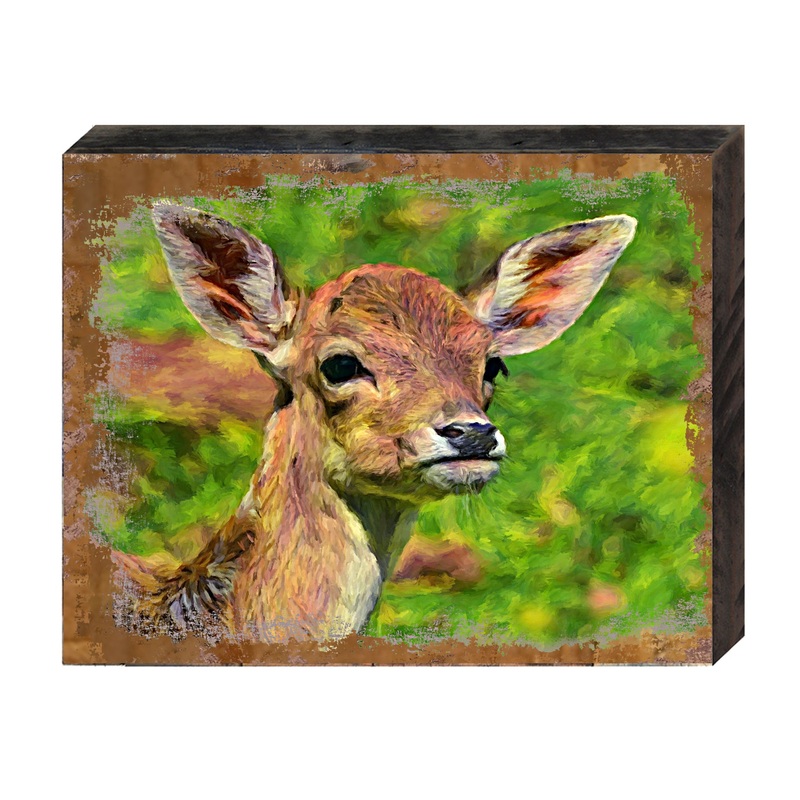 Deer Face Art Wooden Wall Art by Nature Wonders – Nature Wildlife Decor  – 95288B