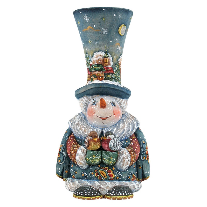 Frosty Carolers Snowman Figurine – Hand-painted Limited Edition Christmas Collectible by  Reserve – 516426