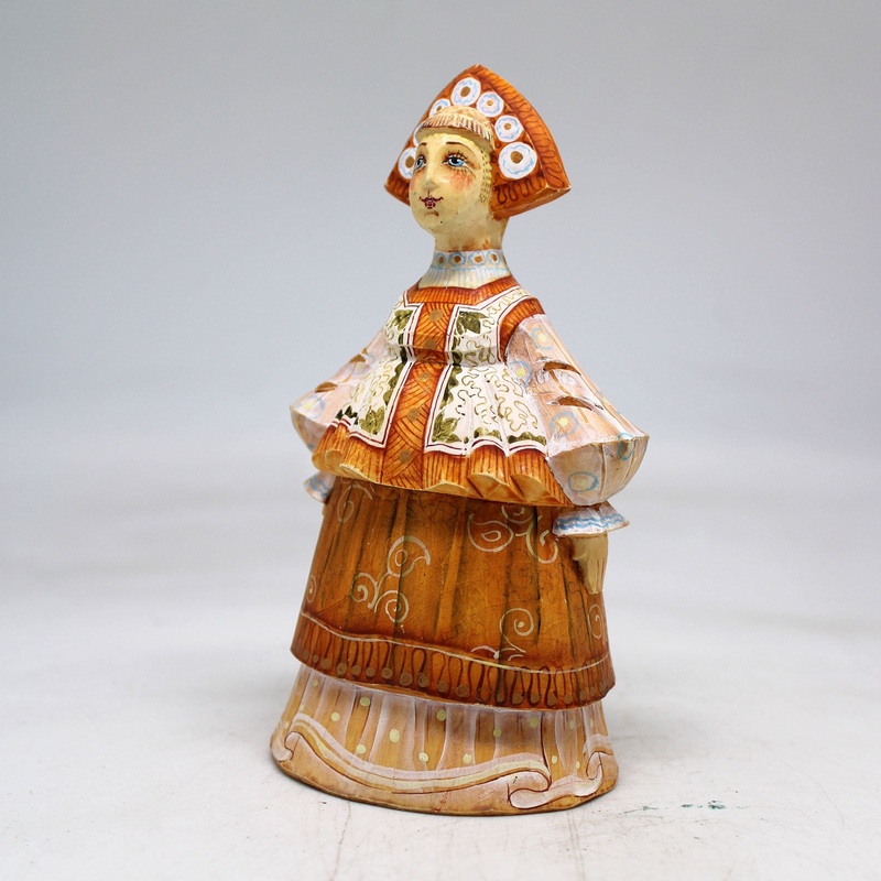 Girl in Sarafan Dress Figurine 5x3x2, Limited Edition Reserve by  Handpainted Collectible Figurine