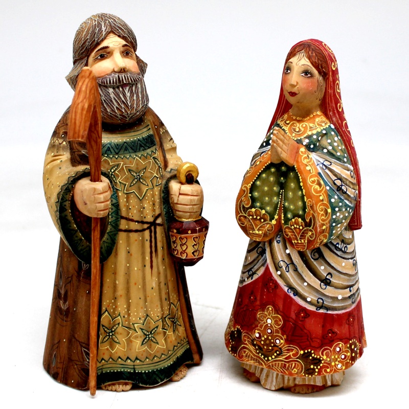 Holy Family Nativity Scene Set of 2 – Limited Edition Figurine Reserve by  5.5 to 5-Inches Handpainted Collectible Figurine, Unique Decor Made in the USA