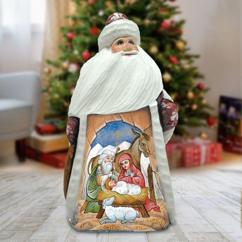 Nativity Story Hand-Painted WOODCARVED Masterpiece by G. DeBrekht – Nativity Holiday Decor – 821540