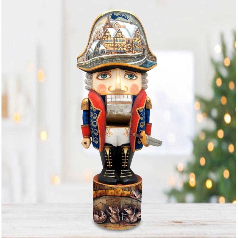 Nutcracker Soldier Medium Hand-Painted WOODCARVED Masterpiece by G. DeBrekht – Christmas Decor – 210011 *** PRE-ORDER – Handmade Just for You! ***