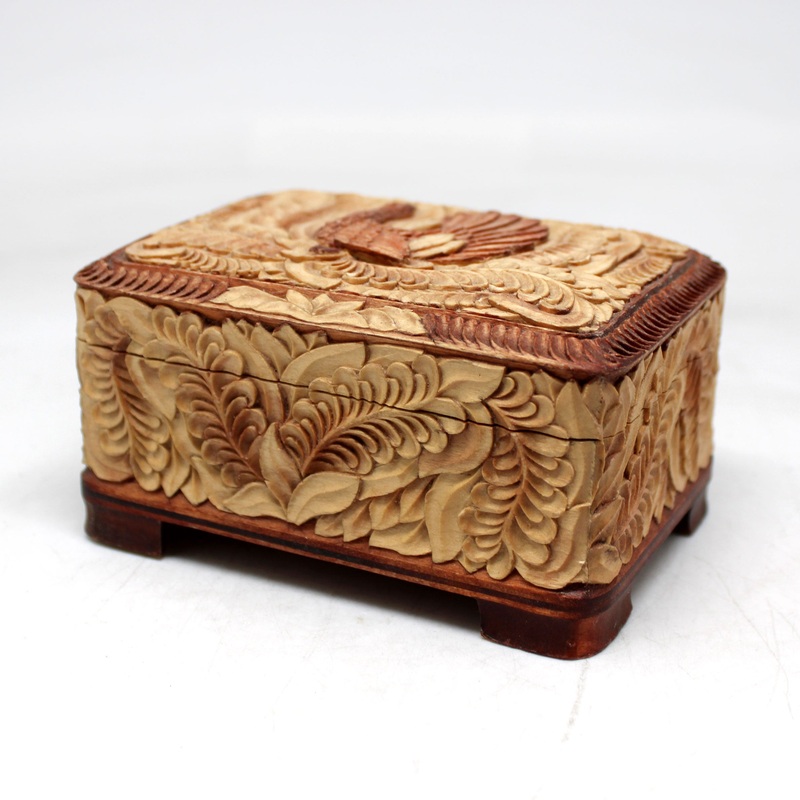 One-of-a-Kind Black Grouse WOODCARVED Jewelry BOX 4.5x3x2 Handcarved Unique Home Decoration, Beatufull Gift, Rare Founds Collectible, Unique Hand Carved Gift