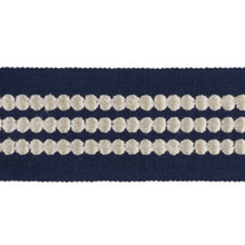 Kravet Design Trim Triple Dot Navy