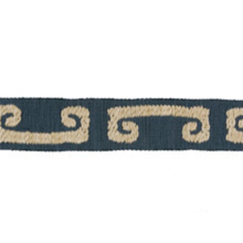 Kravet Design Trim Wonky Key Indigo