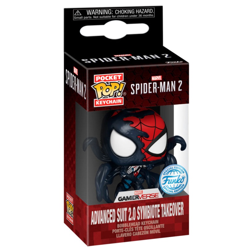 Funko Spider-Man 2 Advanced Suit 2.0 Symbiote Takeover Pocket Pop Keychain