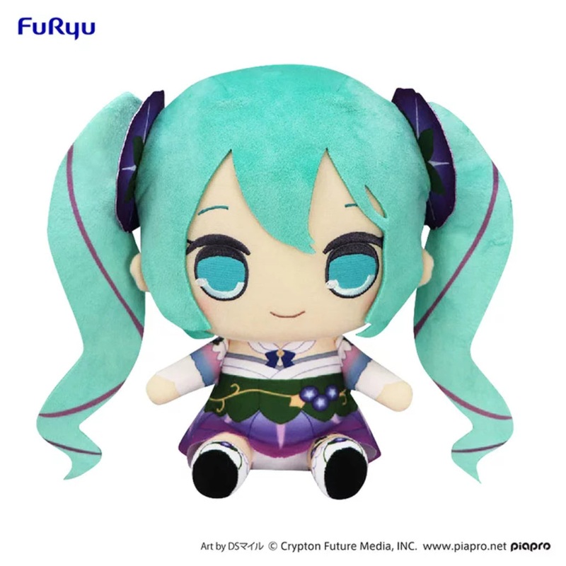 FuRyu Hatsune Miku Flower Fairy Morning Glory Ver Kyurumaru Vol.3 Big Plush