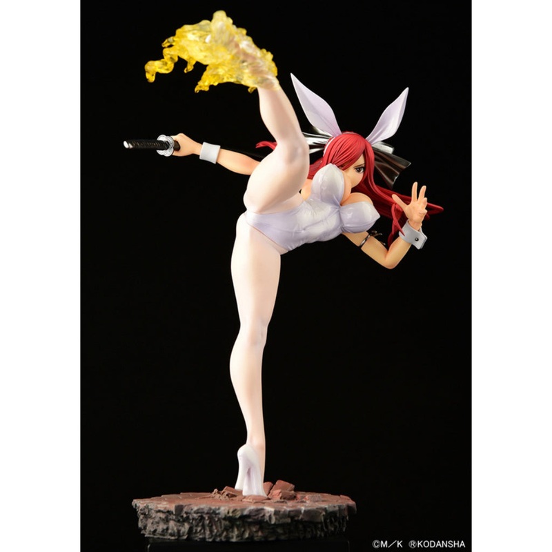 Fairy Tail – Erza Scarlet High Kick Ver. White Bunny Figurine