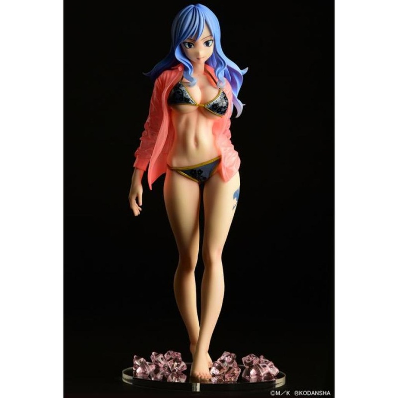 Fairy Tail – Juvia Lockser Gravure Style Black Bikini Wet See-Through Shirt Sp