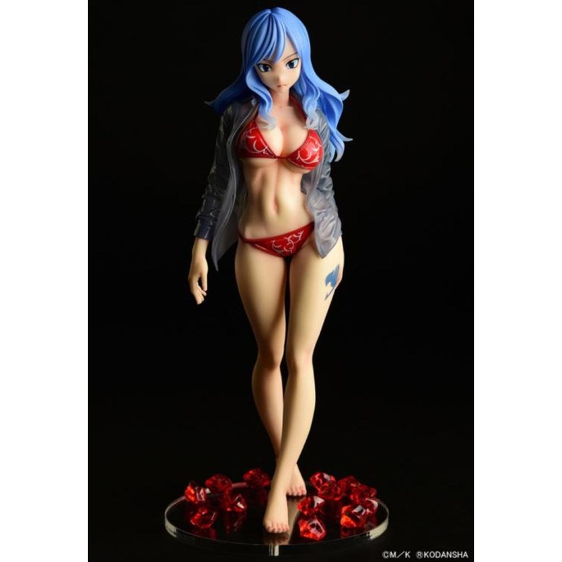 Fairy Tail – Juvia Lockser Gravure Style Red Bikini Wet See-Through Shirt Sp