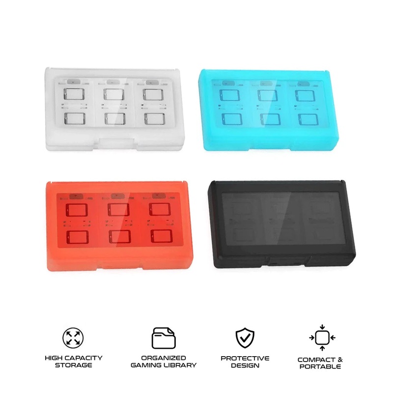 Dobe NS2 Game Card Case 24|Transparent Red|Transparent Blue|Transparent White|Transparent Black