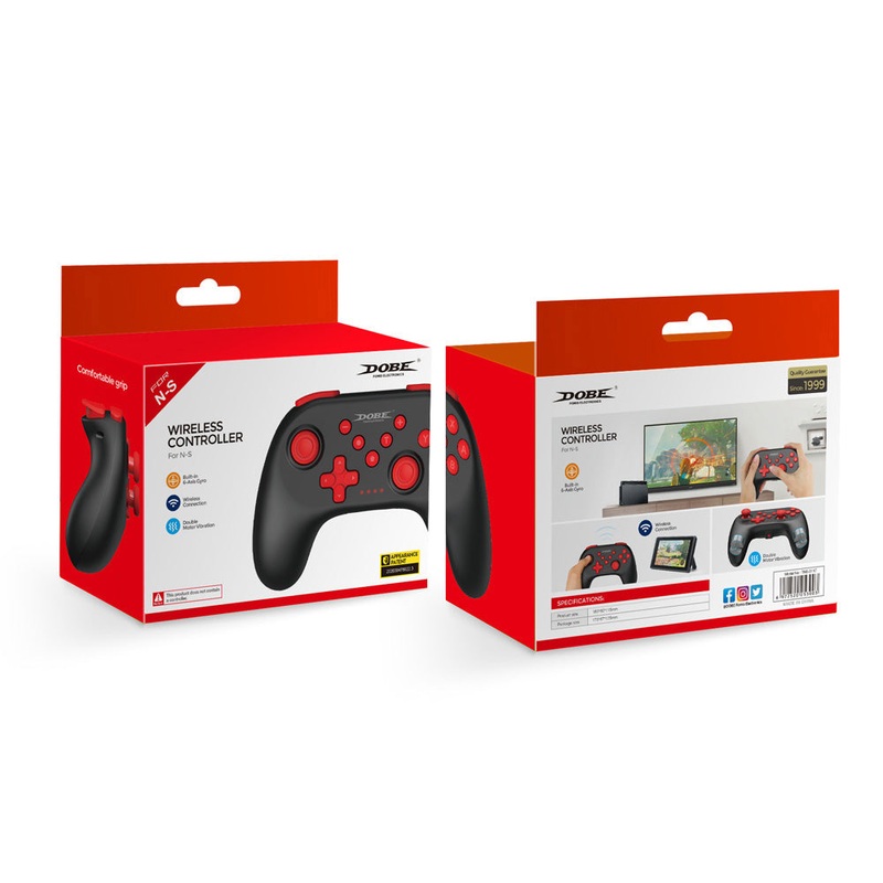 DOBE NSW Black Wireless Controller (TNS-0117BLK)