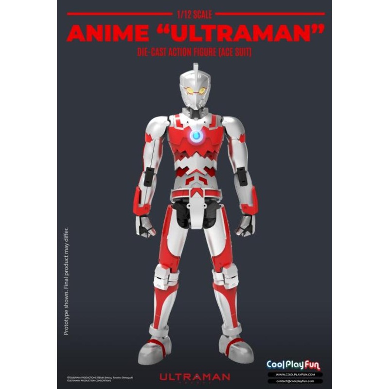 Diecast Action Figure – Ultraman – 1/12th Scale Ultraman Suit Ace
