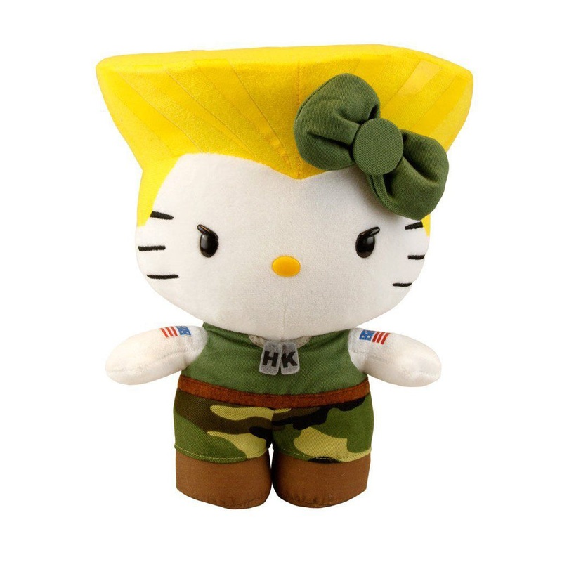 Capcom Hello Kitty Guile 11 Plush Soft Toy