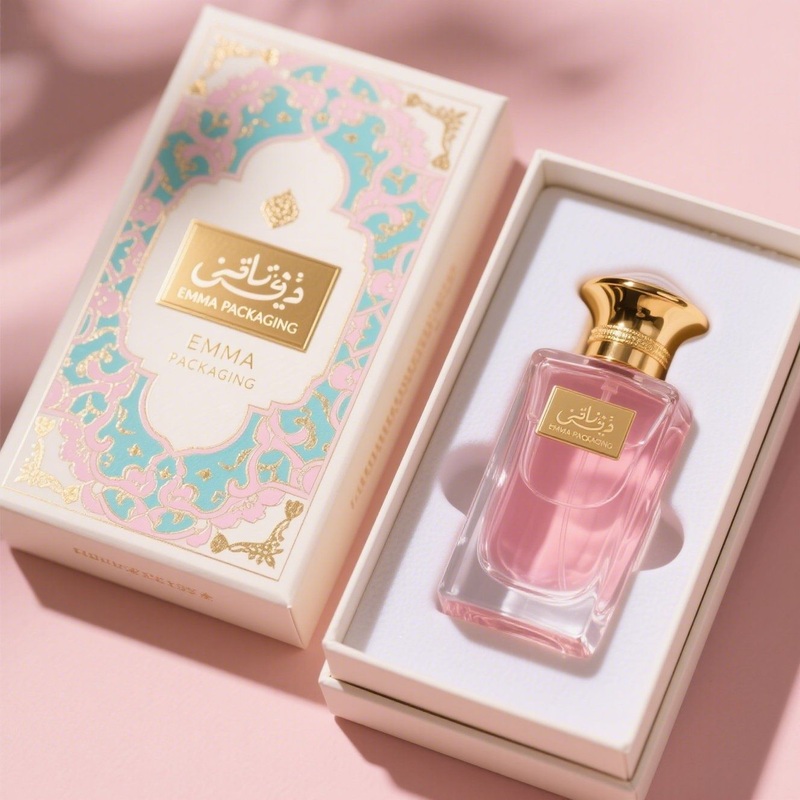 Custom 50ml Cardboard Perfume Box with Inner Supplier Ai Design – Arabic Perfume Box and 8ml Perfume Box price