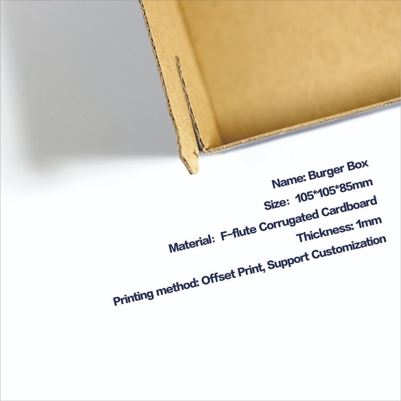 Custom Logo Food Grade Disposable Fast Food Packaging Kraft Paper Hamburger Clamshell Burgerbox Wholesale Burger Box – Paper Burger Box and Customized Box price