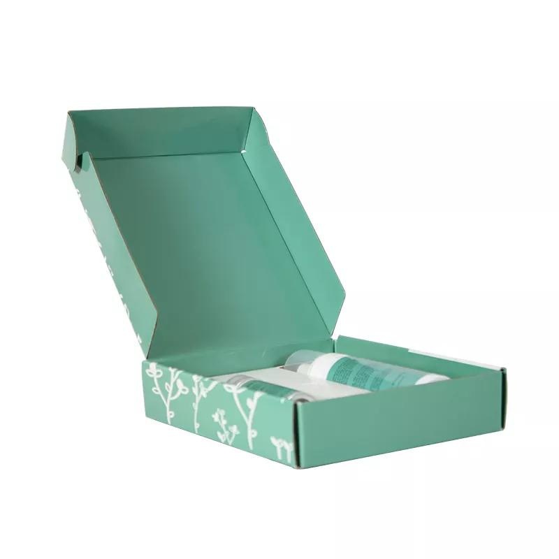 Custom Logo Printed Corrugated Cardboard Blue Cosmetic Packaging Box – Custom Gift Box and Christmas Box price