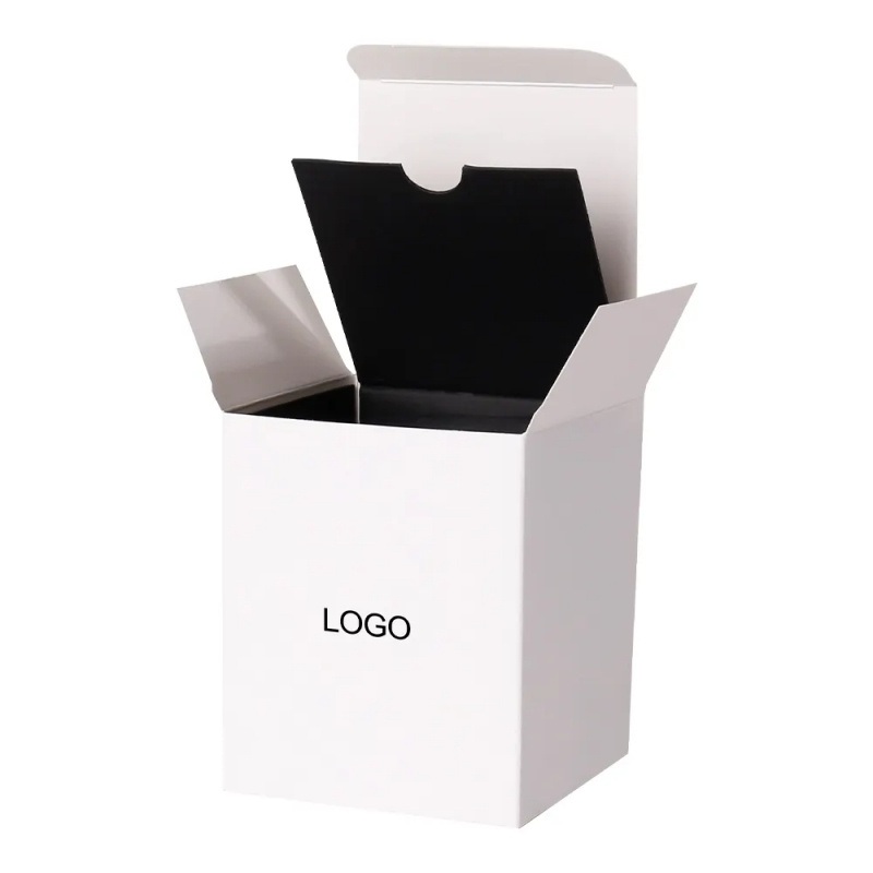 High Quality Custom Black White Paper Candle Packaging Luxury Box with Logo – Custom Box and Pcakaging Box price