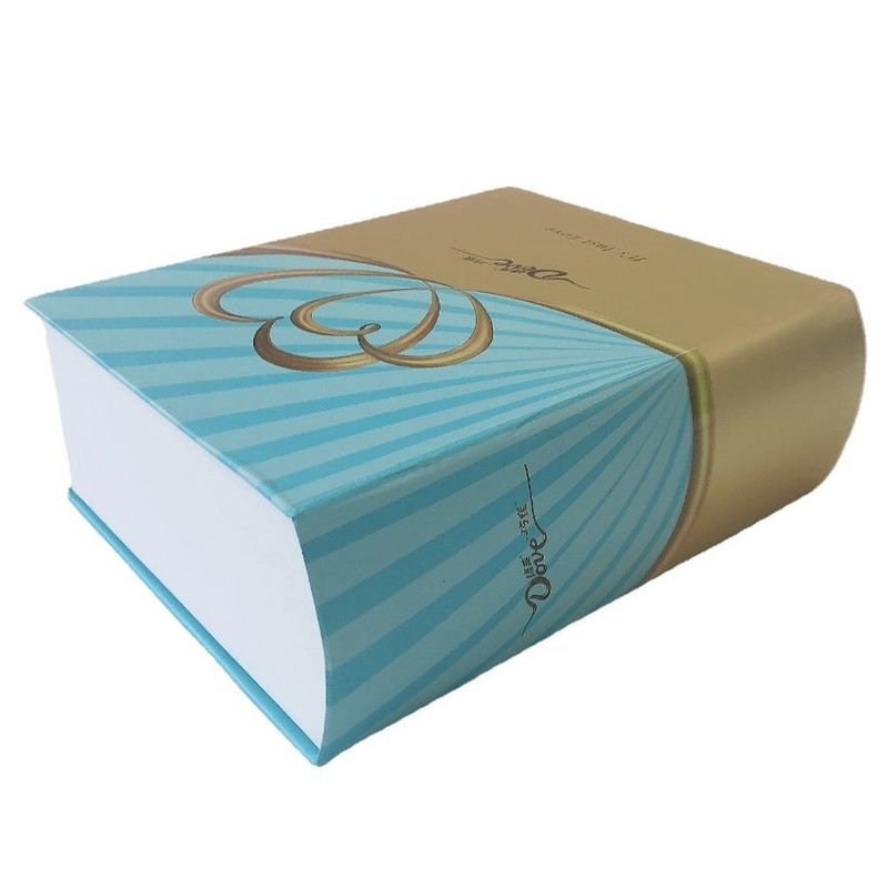 Vintage Book Shape Custom Pattern Cardboard Handmade Folding Gift Cookies Chocolate Wedding Favor Candy Box with Ribbon – Gift Watches and Gift Box price