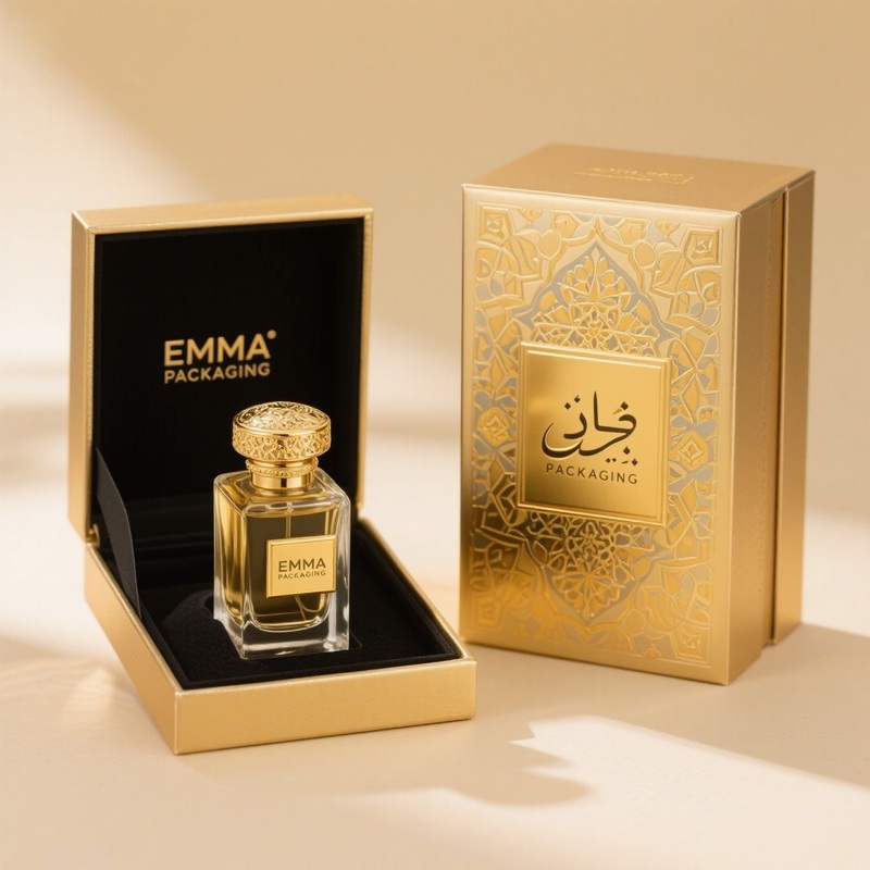 Black Box Hard Box Jewelry Packaging – Arabic Perfume Box and Perfume Box with Bottle price