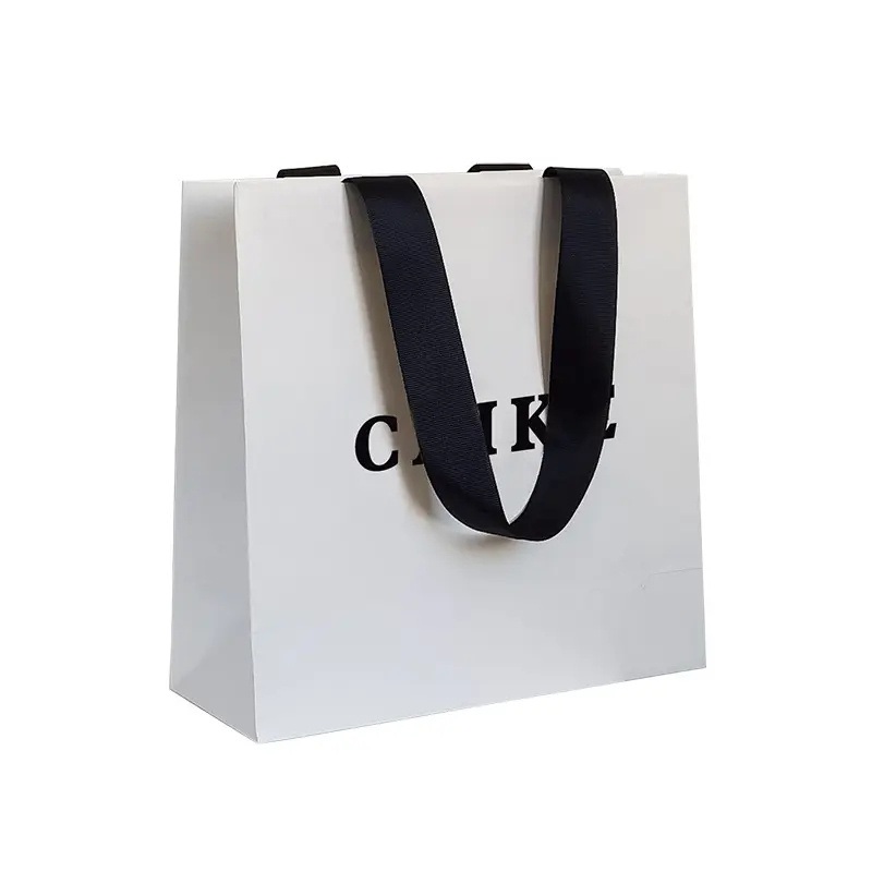 Custom Biodegradable Gift Paper Bags with Logo Printing – Packaging Boxes for Bags and Packaging Box Bag price