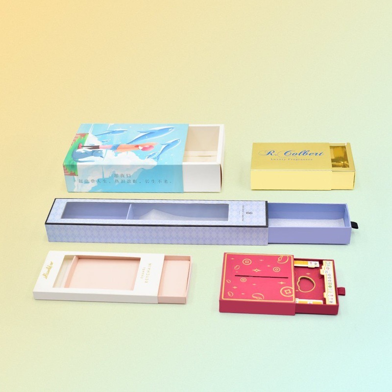 Custom Design Kraft Paper Jewellery Small Drawer Box Gold Stamping Logo with Closure Slide Perfume Gift Box – Handmade Jewelry Box and Luxury Cosmetic Box price