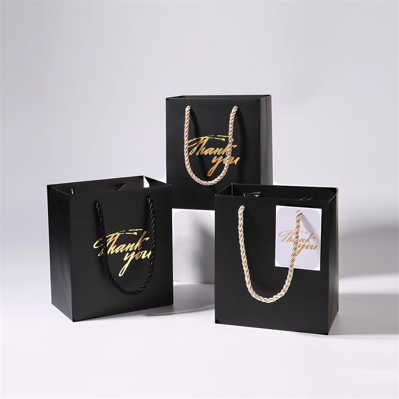 Custom Logo Printed Black Kraft Shopping Bag Large Luxury White Packaging Paper Bags for Clothing – Box and Packaging price