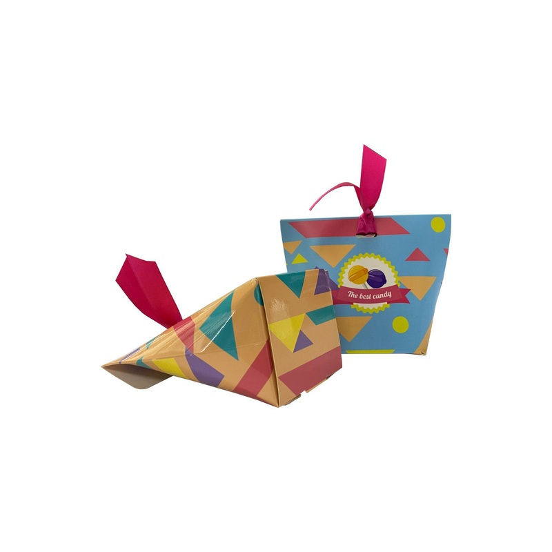 Eye-Catching Colorful Foldable Whitecard Candy Chocolate Paper Gift Packaging Box Food Grade Easy to Fold Box – Food Packing Box and Gift Box price