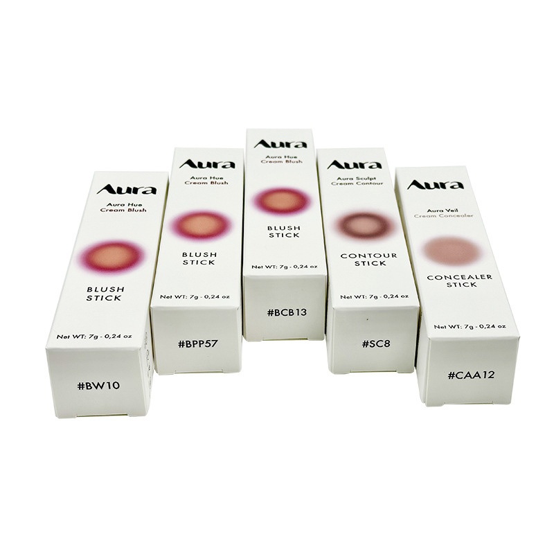 Custom Lipstick Tube Packaging Box Supply Lipstick Lip Glaze Lipstick Packaging Colour Box Printing Logo Barcode White Card Box – White Card Box and Chemical Products Colour Box price