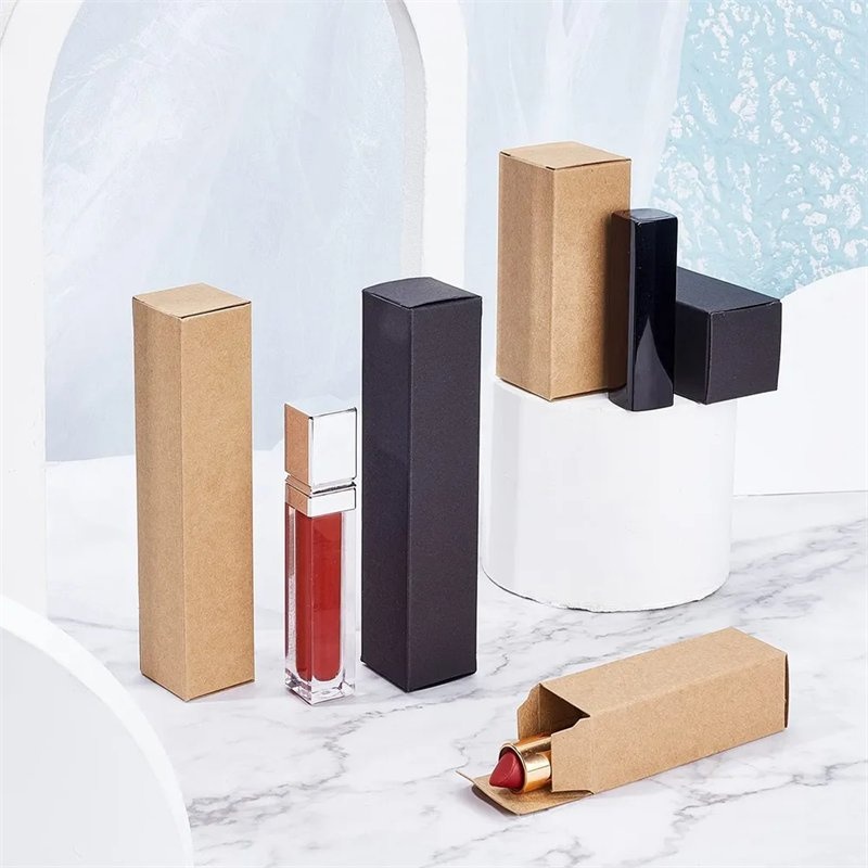 Custom Luxury Color Logo Folding Paper Small Color Card Box Lipstick Product Packaging Carton Packaging Boxes for Cosmetics – Box and Packaging price