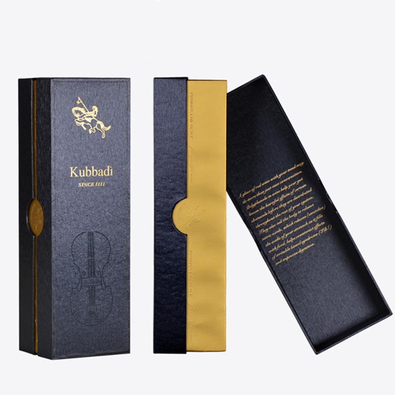 Custom White Black Single Wine Bottle Packaging Folding Luxury Gift Box for Champagne Red Wine – Wine Box and Wine Packaging Box price