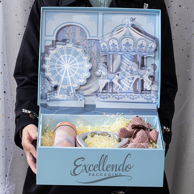 Customized Flip-Top Gift Box with Magnetic Closure, Gold Stamping Finish – Cosmetic Boxes and Packaging Box price