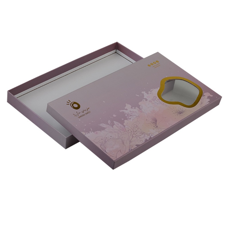 Lid and Base Cardboard Chocolate Box Sweets Dates Box with Window – Chocolate Packaging Box and Lid and Base Gift Box price