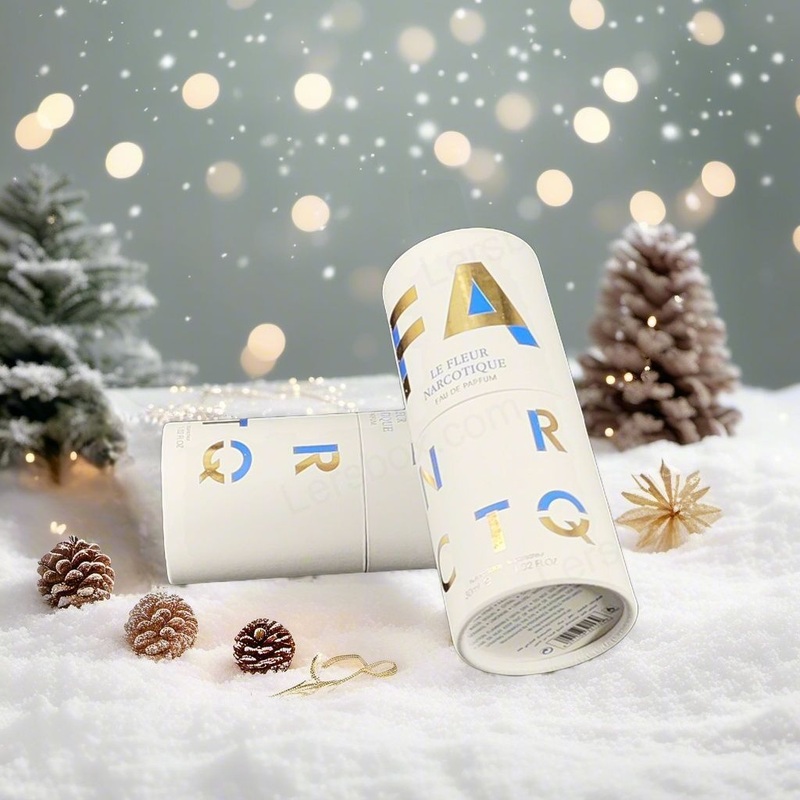 Luxury Design Recycled Round Cosmetics Paper Tube Luxury Packaging Box with Flat Top Perfume Bottles Box – Perfume Box and Gift Box price