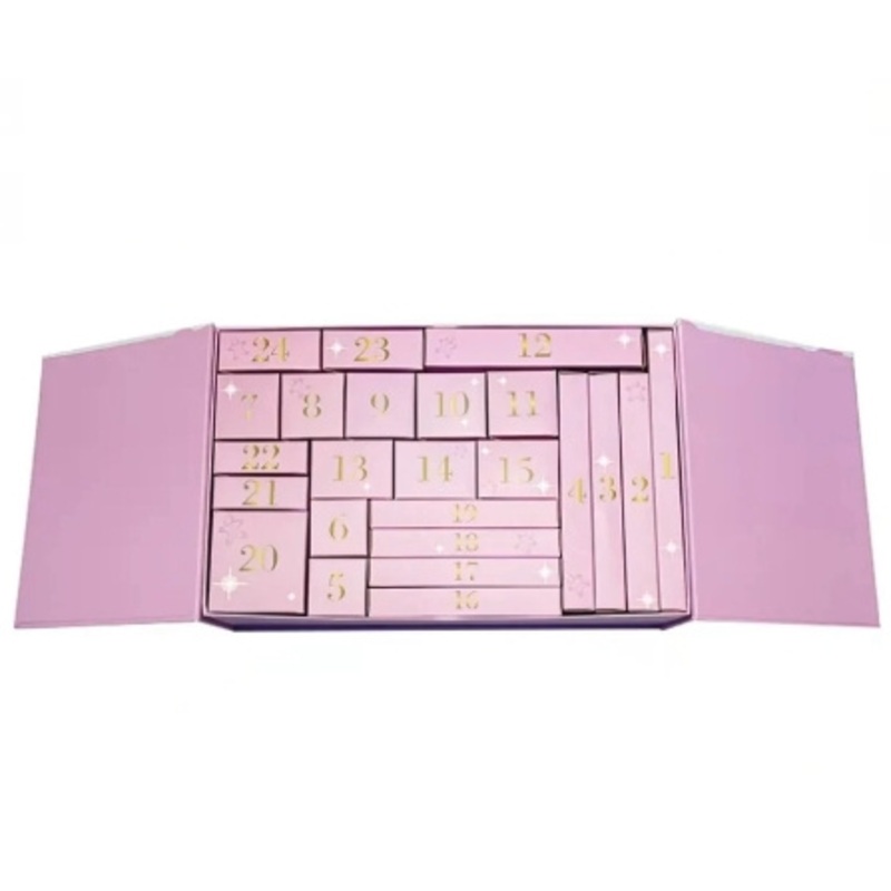 Bespoke Luxury Exquisite Cardboard Adent Calendar Packaging Box for Storing Cosmetics and Jewelry – Advent Christmas Calender Gift Boxes and Customizable Packaging Gift Boxes price
