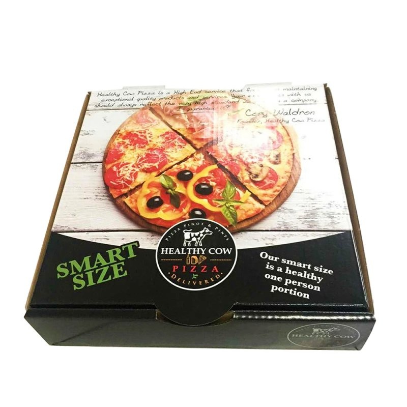 Customized Eco-Friendly E-Slot Food Grade Corrugated Pizza Box Recyclable Kraft Paper Takeaway Packaging Box – Pizza Box and Kraft Paper Takeaway Packaging Box price