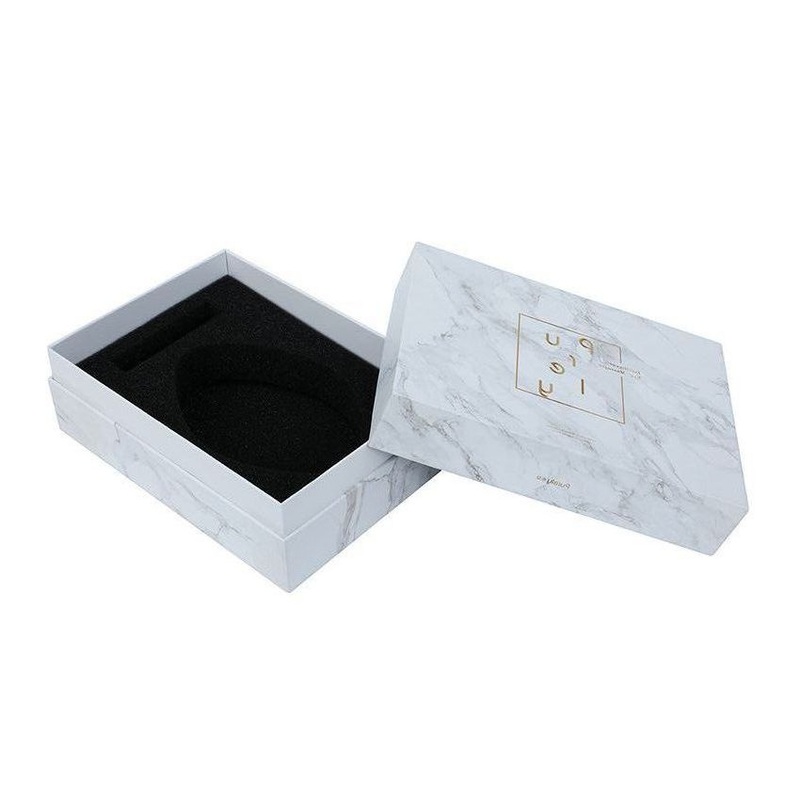 Custom Logo Cardboard Marble Printing Rigid Cardboard Jewelry Gift Box – Gift Box and Jewelry Box price