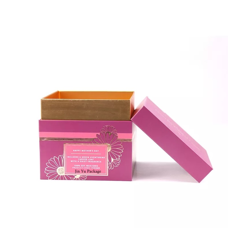 Custom Logo Printed Paper Lid Bottom Jewelry Cosmetic Gift Candle Packaging Box – Gift Packaging Box and Gift Box price