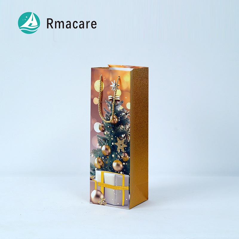 Eco-Friendly Customized Wine Bottle Paper Bag with FSC Certification – Christmas Bags and Gift Bag price