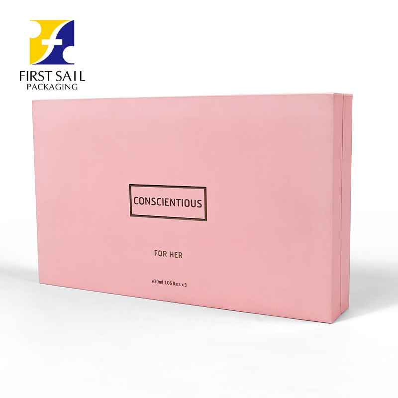 Elegant Pink Gift Box Luxury Custom Logo Perfume Makeup Cosmetic Essential Oil Rigid Paper Packaging – Gift Box and Perfume Box price