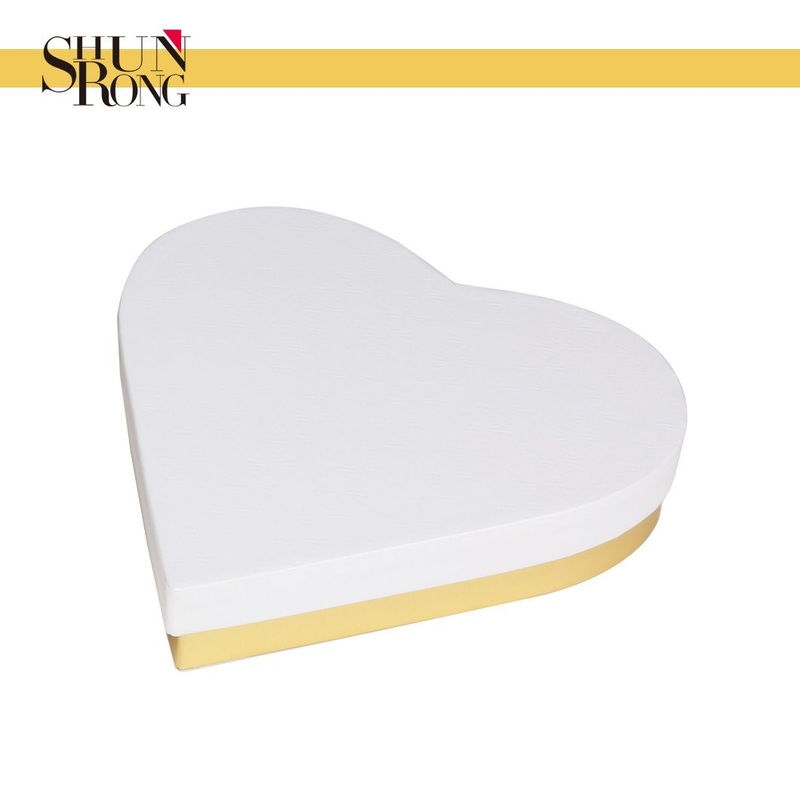 Pure White Embossed Paper Heart Shape Valentines Day Gifts Box for Surprises – Chocolate Box and Food Packaging price