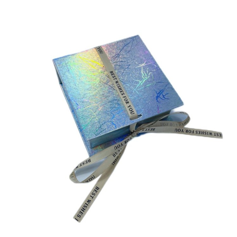 Recyclable Holographic Laser Metallic Paper Box Cardboard Packaging for Jewelry – Holographic Laser Metallic Paper Box and Packaging Box price