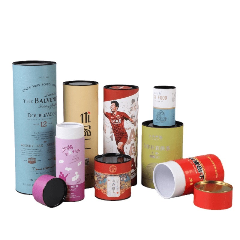 Wholesale Custom Design Kraft Cardboard Tea Round Box Paper Tube Cylinder Packaging – Round Tea Box and Food Grade Cardboard Tea Box price