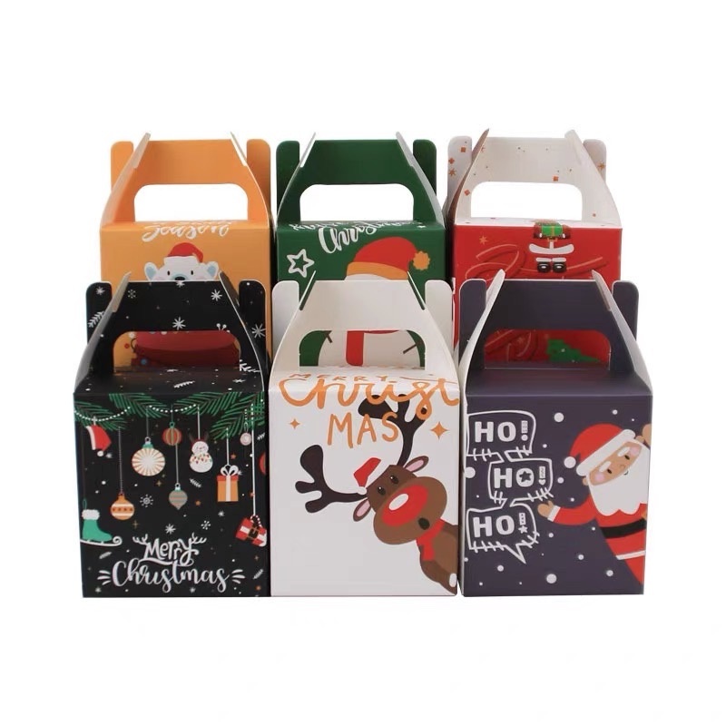 Christmas Printing Promotional Packing Cardboard Paper Box Sweet Candy Dessert Cookie Gift Package Boxes Small Cupcake Boxes – Die-Cut Paper Box and Candy Paper Box price