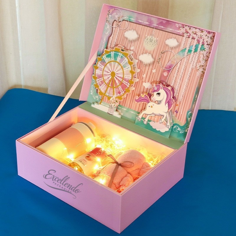 Custom Design Luxury Flip Top Cardboard Black Paper Closure Gift Box – Cosmetic Boxes and Packaging Box price