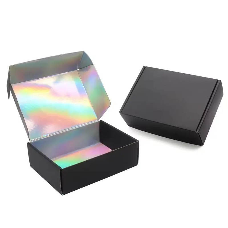 Custom Print Thin Holographic Mailer Box Packaging Small Paper Box Packaging Mailer Postal Shipping Box with Logo – Packaging Box and Packaging Carton Box price