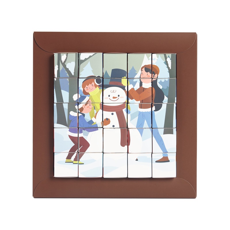 Fun Countdown Advent Calendar Puzzle Gift Box for Kids – Chocolate Box and Food Packaging price